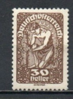 Austria, 1919, Allegory/White Paper, 30h, MH - Ongebruikt