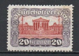 Austria, 1920, Parliament Building, 20kr/Perf 11½, UNUSED NO GUM - Neufs