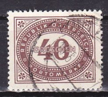 Austria, 1947, Numeral In Oval Frame, 40g, USED - Strafport