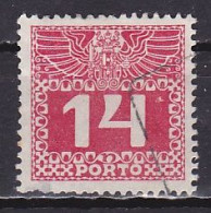 Austria, 1913, Coat Of Arms & Numeral, 14h, USED - Postage Due