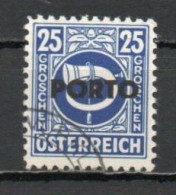 Austria, 1946, Posthorn Overprinted, 25g, CTO - Taxe