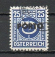 Austria, 1946, Posthorn Overprinted, 25g, CTO - Taxe