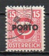 Austria, 1946, Posthorn Overprinted, 15g, CTO - Postage Due