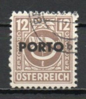 Austria, 1946, Posthorn Overprinted, 12g, CTO - Portomarken