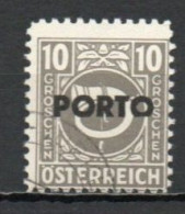 Austria, 1946, Posthorn Overprinted, 10g, CTO - Taxe