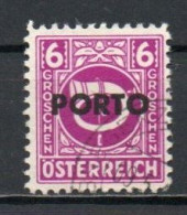 Austria, 1946, Posthorn Overprinted, 6g, CTO - Segnatasse