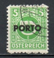 Austria, 1946, Posthorn Overprinted, 5g, CTO - Postage Due