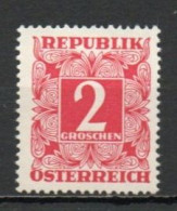 Austria, 1949, Numeral In Square Frame, 2g, MH - Strafport