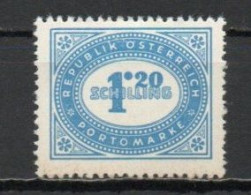 Austria, 1947, Numeral In Oval Frame, 1.20s, MH - Segnatasse