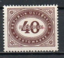 Austria, 1947, Numeral In Oval Frame, 40g, MH - Taxe