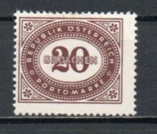 Austria, 1947, Numeral In Oval Frame, 20g, MH - Strafport