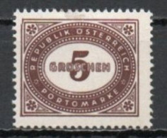 Austria, 1947, Numeral In Oval Frame, 5g, MH - Postage Due