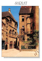 SARLAT La Place Des Oies Hotel Plamon Hotel De Vassal   3 (scan Recto Verso)MG2829 - Sarlat La Caneda