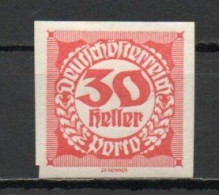Austria, 1920, Numeral/Imperf, 30h, MH - Taxe