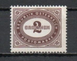 Austria, 1947, Numeral In Oval Frame, 2g, MNH - Taxe