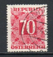 Austria, 1949, Numeral In Square Frame, 70g, USED - Segnatasse