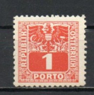 Austria, 1945, Coat Of Arms & Numeral, 1pf, MNH - Segnatasse