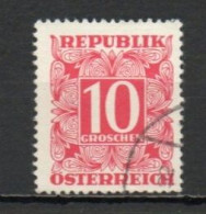 Austria, 1949, Numeral In Square Frame, 10g, USED - Segnatasse