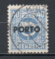 Austria, 1946, Posthorn Overprinted, 40g, USED - Impuestos