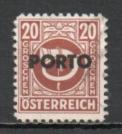 Austria, 1946, Posthorn Overprinted, 20g, USED - Portomarken