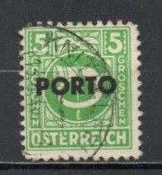 Austria, 1946, Posthorn Overprinted, 5g, USED - Taxe