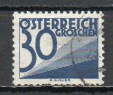 Austria, 1925, Numeral & Triangles, 30g, USED - Postage Due