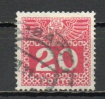 Austria, 1908, Coat Of Arms & Numeral, 20h, USED - Postage Due