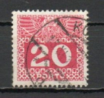 Austria, 1908, Coat Of Arms & Numeral, 20h, USED - Impuestos