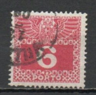 Austria, 1908, Coat Of Arms & Numeral, 6h, USED - Taxe