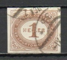 Austria, 1899, Numeral/Imperf, 1h, USED - Postage Due