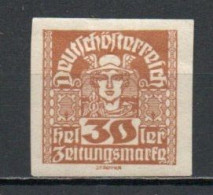 Austria, 1921, Mercury/White Paper, 30h, MH - Periódicos