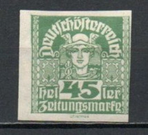 Austria, 1921, Mercury, 45h, MH - Dagbladen