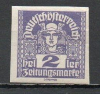 Austria, 1920, Mercury, 2h, MNH - Zeitungsmarken