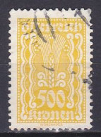 Austria, 1922, Ear Of Corn, 500kr, USED - Used Stamps