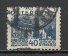 Austria, 1932, Landscapes Small Format/Innsbruck, 40g/Dark Blue, USED - Usati