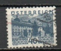 Austria, 1932, Landscapes Small Format/Innsbruck, 40g/Dark Blue, USED - Used Stamps