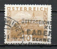 Austria, 1929, Landscapes Large Format/Güssing, 10g, USED - Gebraucht