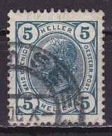 Austria, 1905, Emperor Franz Joseph, 5h, USED - Gebruikt