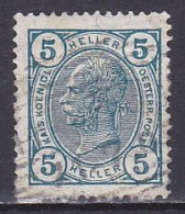 Austria, 1904, Emperor Franz Joseph/Varnish Bars, 5h, USED - Usati