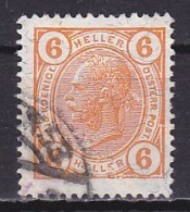 Austria, 1904, Emperor Franz Joseph/Varnish Bars, 6h, USED - Gebraucht