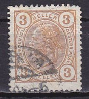 Austria, 1904, Emperor Franz Joseph/Varnish Bars, 3h, USED - Gebruikt