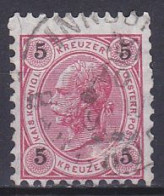 Austria, 1890, Emperor Franz Joseph, 5kr, USED - Used Stamps