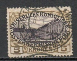 Austria, 1908, Vienna Hofburg, 5kr, USED - Usados
