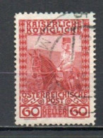 Austria, 1908, Emperor Franz Joseph On Horse, 60h, USED - Oblitérés