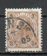 Austria, 1901, Emperor Franz Joseph/Varnish Bars, 3h, USED - Used Stamps