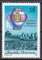 Austria, 1984, Ballon Flight In Austria Bicentenary, 6s, MNH - Unused Stamps