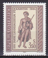 Austria, 1984, Museum Of Carinthia Centenary, 3.50s, MNH - Ongebruikt