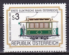 Austria, 1983, Modling Hinterbruhl Railway Centeanry, 3s, MNH - Ongebruikt