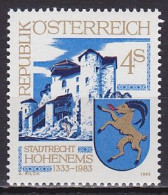 Austria, 1983, Hohenems Town Rights 650th Anniv, 4s, MNH - Unused Stamps