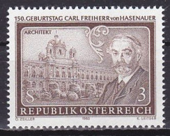 Austria, 1983, Carl Von Hasenauer, 3s, MNH - Nuovi